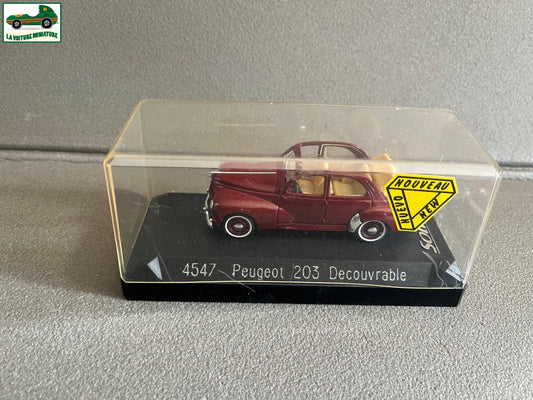 Voiture Miniature 4547 Peugeot 203 Découvrable Solido au 1/43