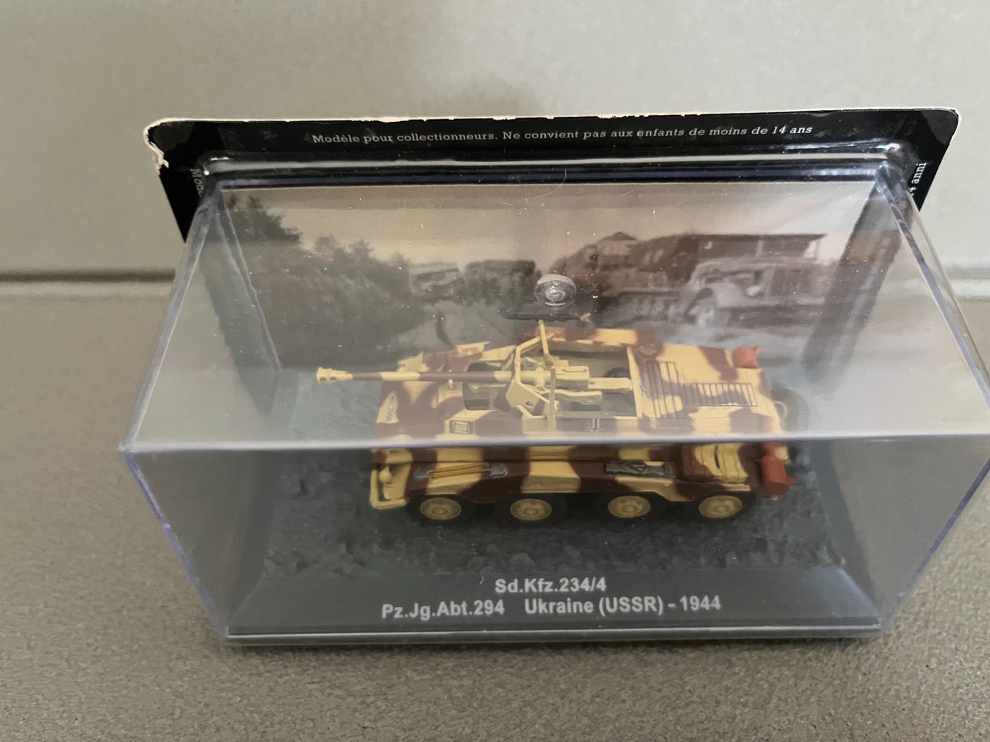 Miniature Militaire Char Tank Blindé Sd.Kfz.234/4 Ukraine 1944 Altaya 1/72