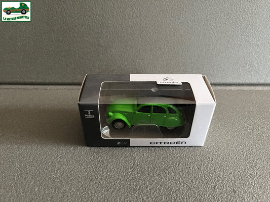 Voiture miniature Citroen 2CV Verte 3 inches 1/64