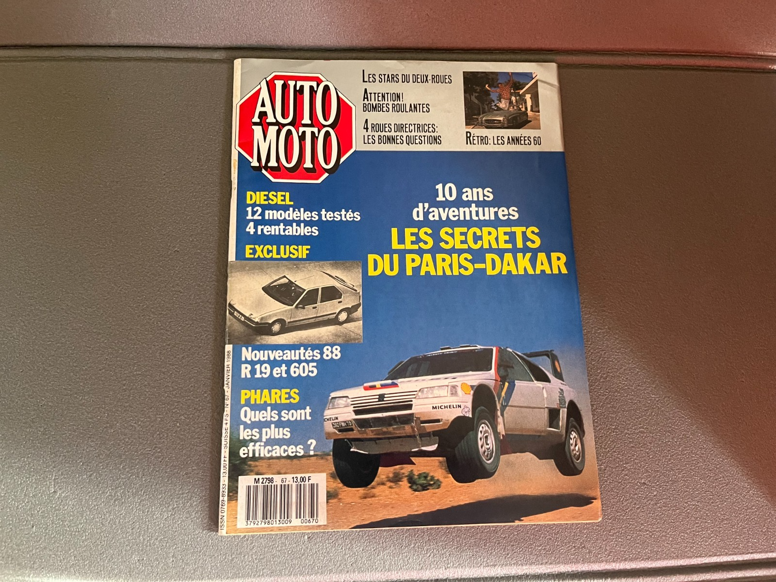Livre Revue Voiture Automobile Paris Dakar AutoMoto N°67