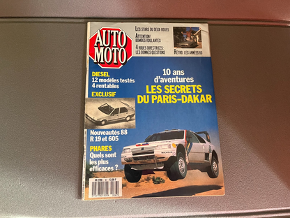 Livre Revue Voiture Automobile Paris Dakar AutoMoto N°67