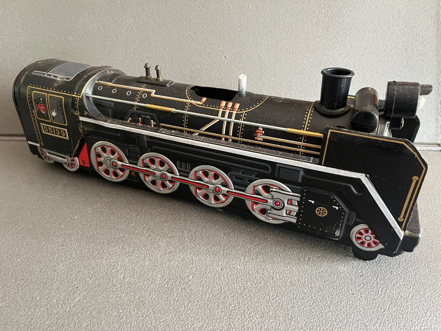 Jouet Ancien Tôle Train Locomotive Modern Toys D5139 Japan Incomplet