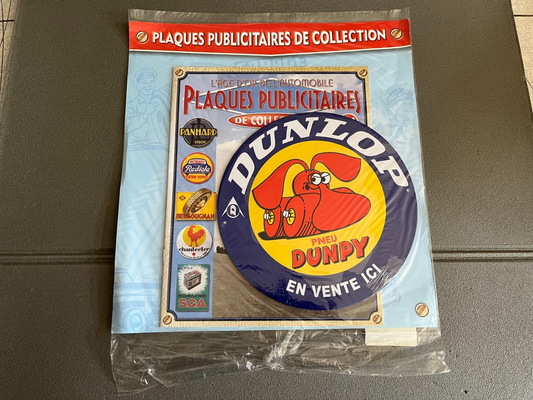 Plaque Métal Voiture Automobile Publicitaire Collection Dunlop Dunpy