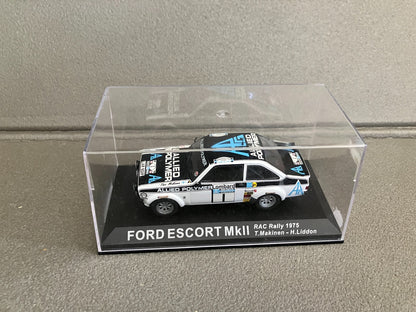 Voiture Miniature Ford Escort MkII RAC Rallye 1975 Altaya au 1/43