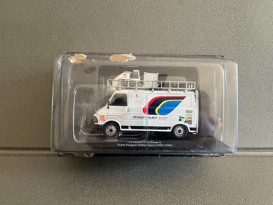 Camion Assistance Rallye Citroen C35 Phase 2 Team Peugeot Sport 1983 Altaya 1/43