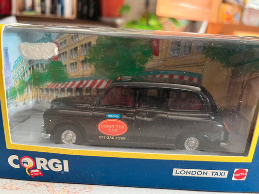 Voiture miniature London Taxi Corgi 91810 Mattel au 1/36