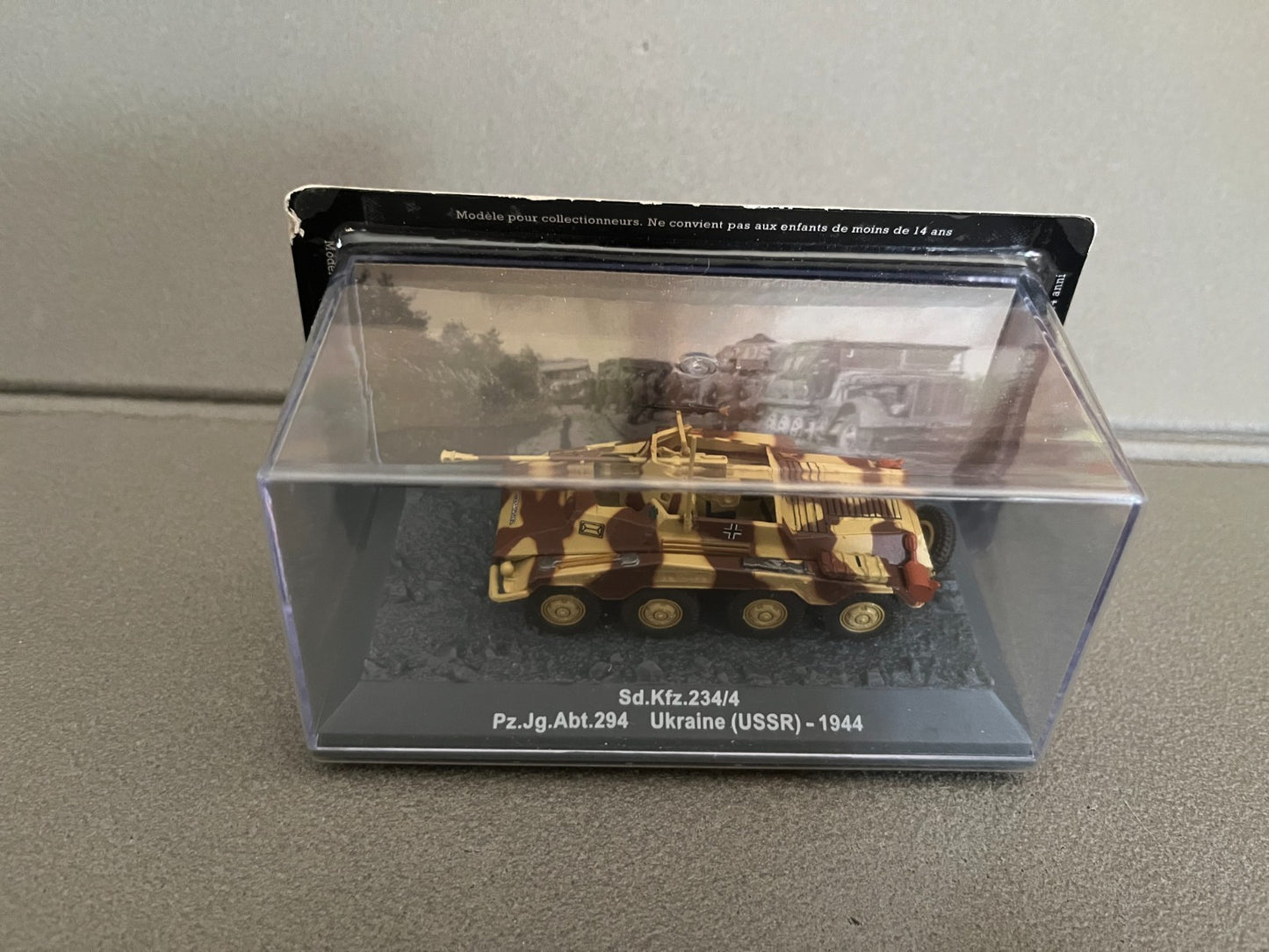 Miniature Militaire Char Tank Blindé Sd.Kfz.234/4 Ukraine 1944 Altaya 1/72