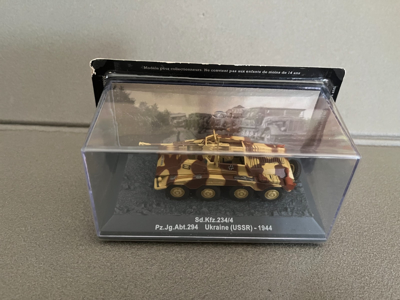 Miniature Militaire Char Tank Blindé Sd.Kfz.234/4 Ukraine 1944 Altaya 1/72