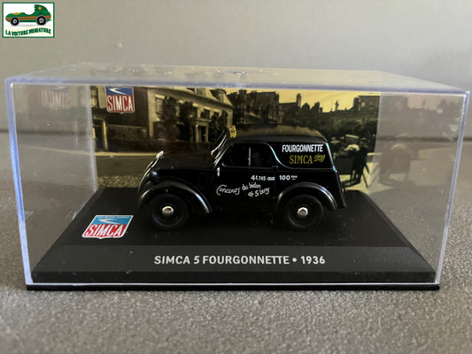 Voiture Miniature Simca 5 Fourgonnette 1936 Altaya au 1/43