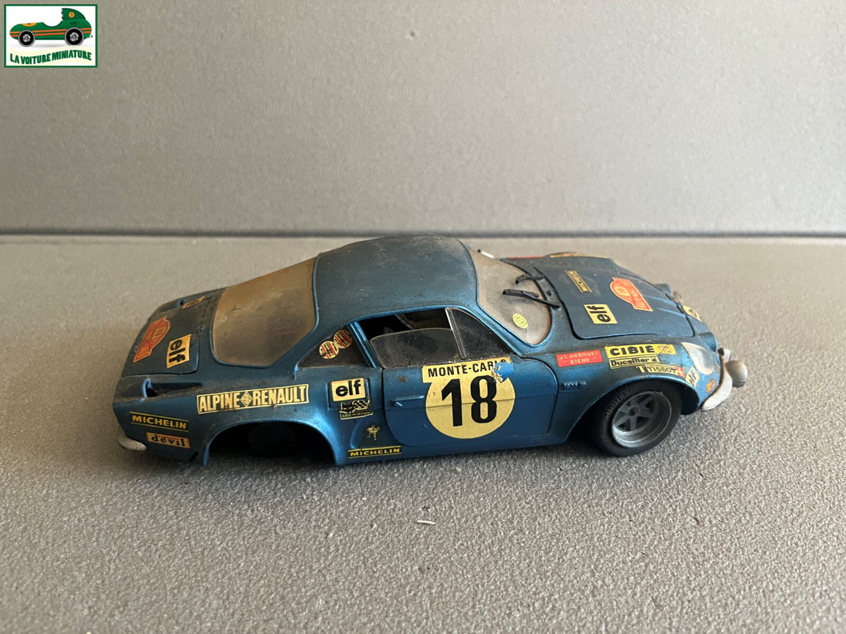 Ancienne Voiture Miniature Renault Alpine 1600 S Champion 1/20 Epave