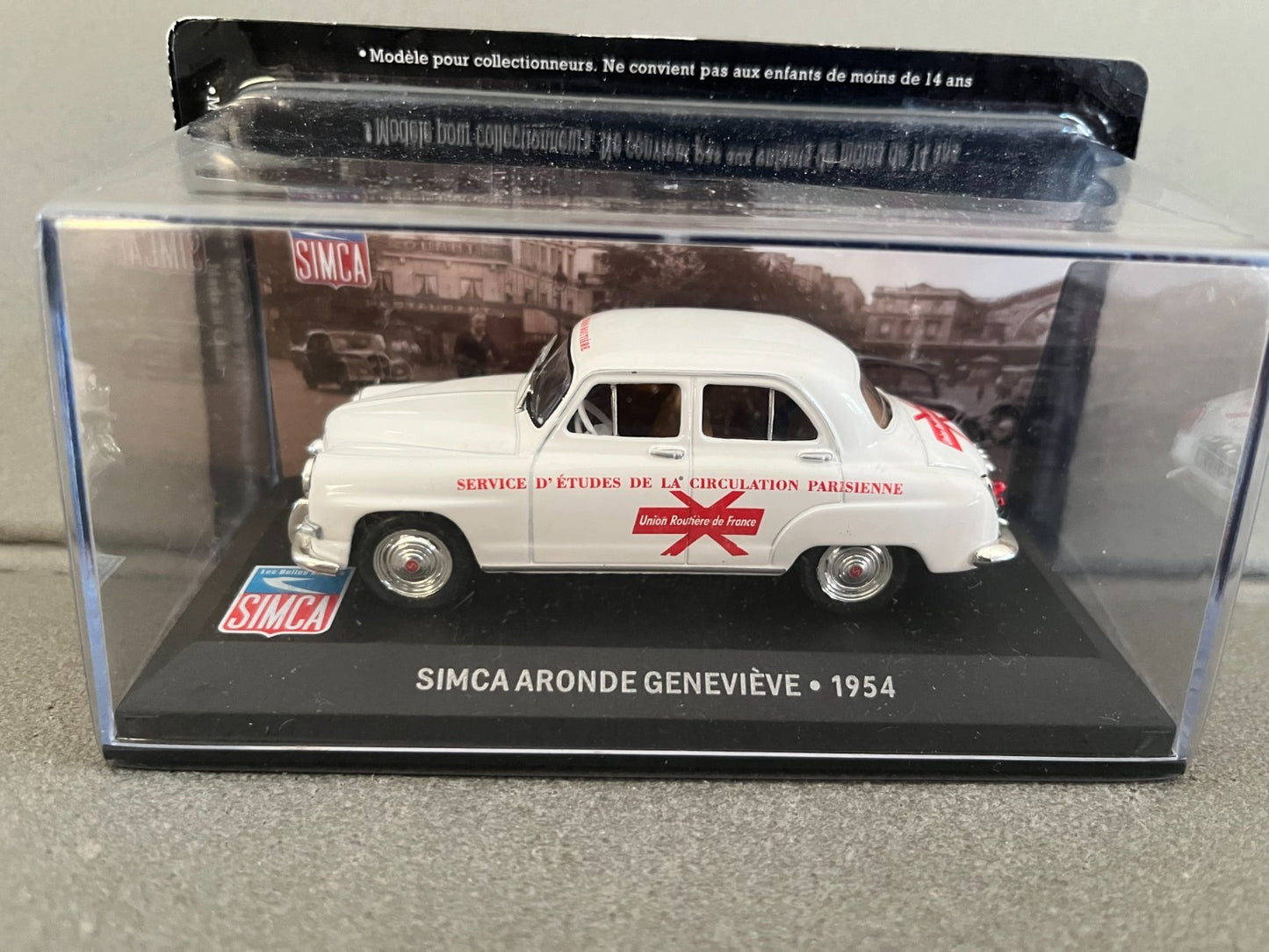 Voiture Miniature Simca Aronde Geneviève 1954 Altaya au 1/43