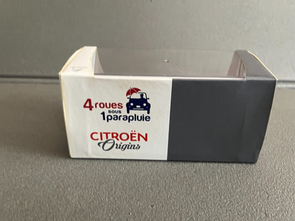 Voiture miniature Citroen 2CV 6 Rose 4 Roues Sous un Parapluie N°8 Eligor 1/43
