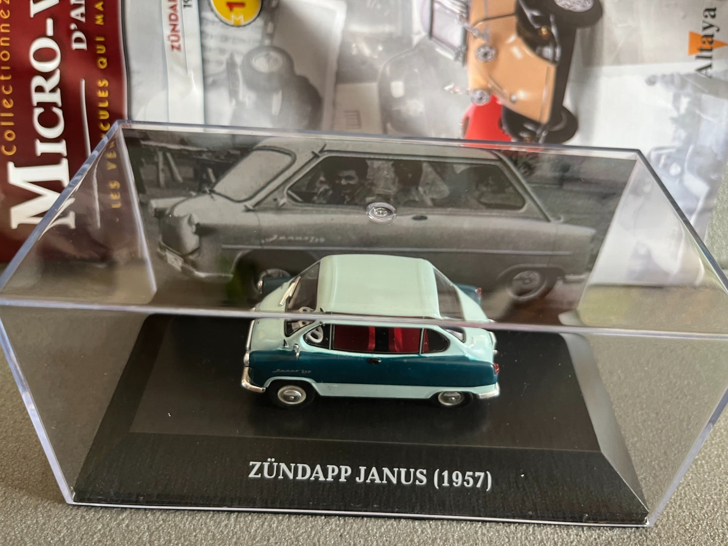 Voiture Miniature Zundapp Janus 1957 Micro-Voitures D'Antan Altaya 1/43
