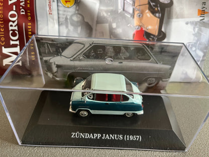 Voiture Miniature Zundapp Janus 1957 Micro-Voitures D'Antan Altaya 1/43