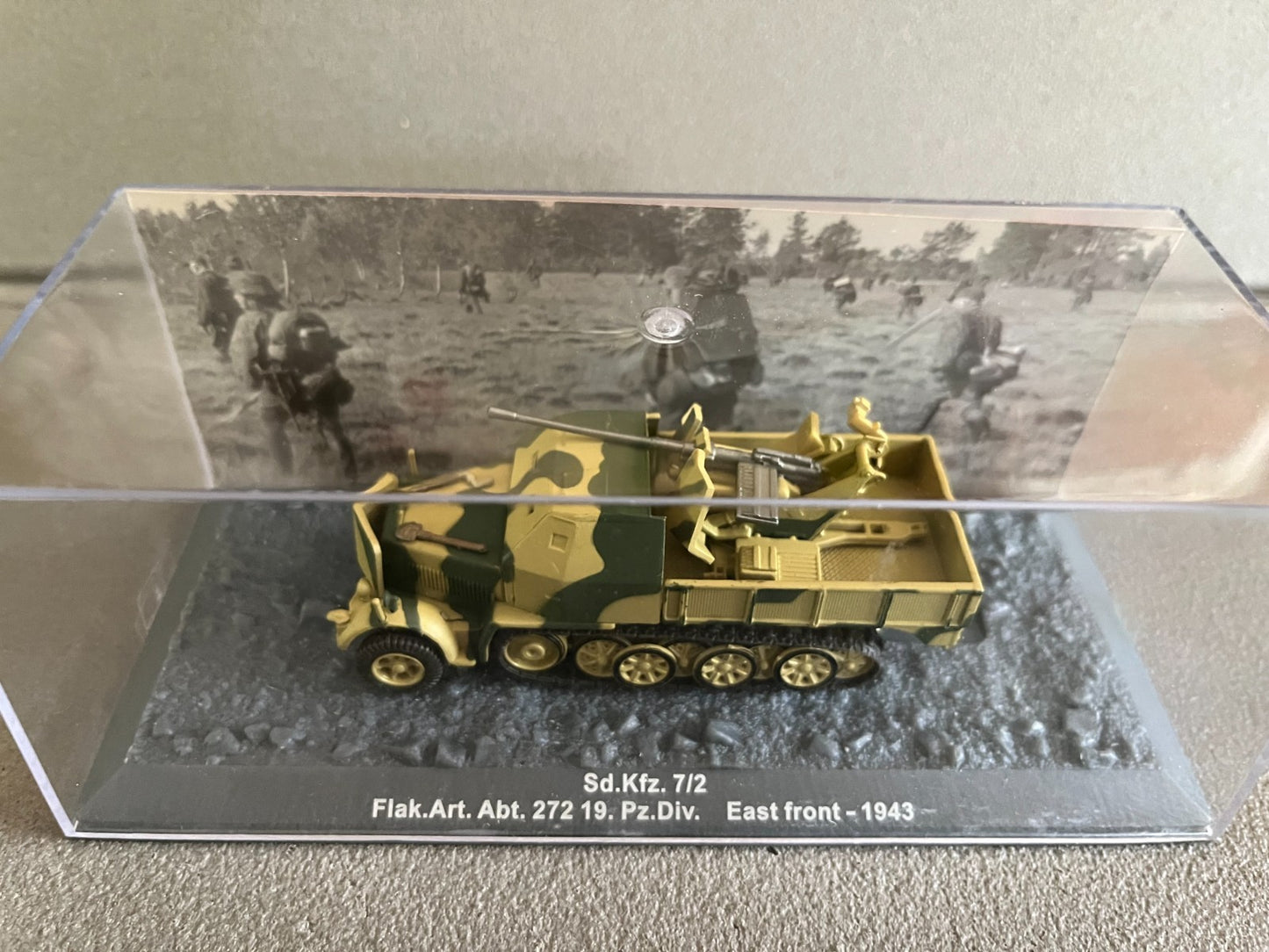 Miniature Militaire Char Tank Blindé Sd.Kfz. 7/2 Flak Art Abt 72 Altaya 1/72