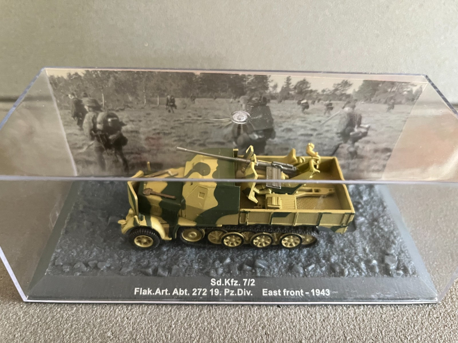 Miniature Militaire Char Tank Blindé Sd.Kfz. 7/2 Flak Art Abt 72 Altaya 1/72