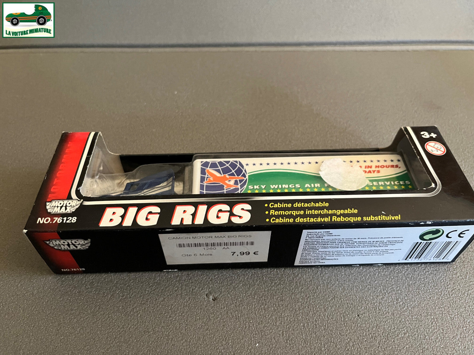 Voiture Miniature Camion Semi Remorque Motormax 76128 Big Rigs 1/64 19cm