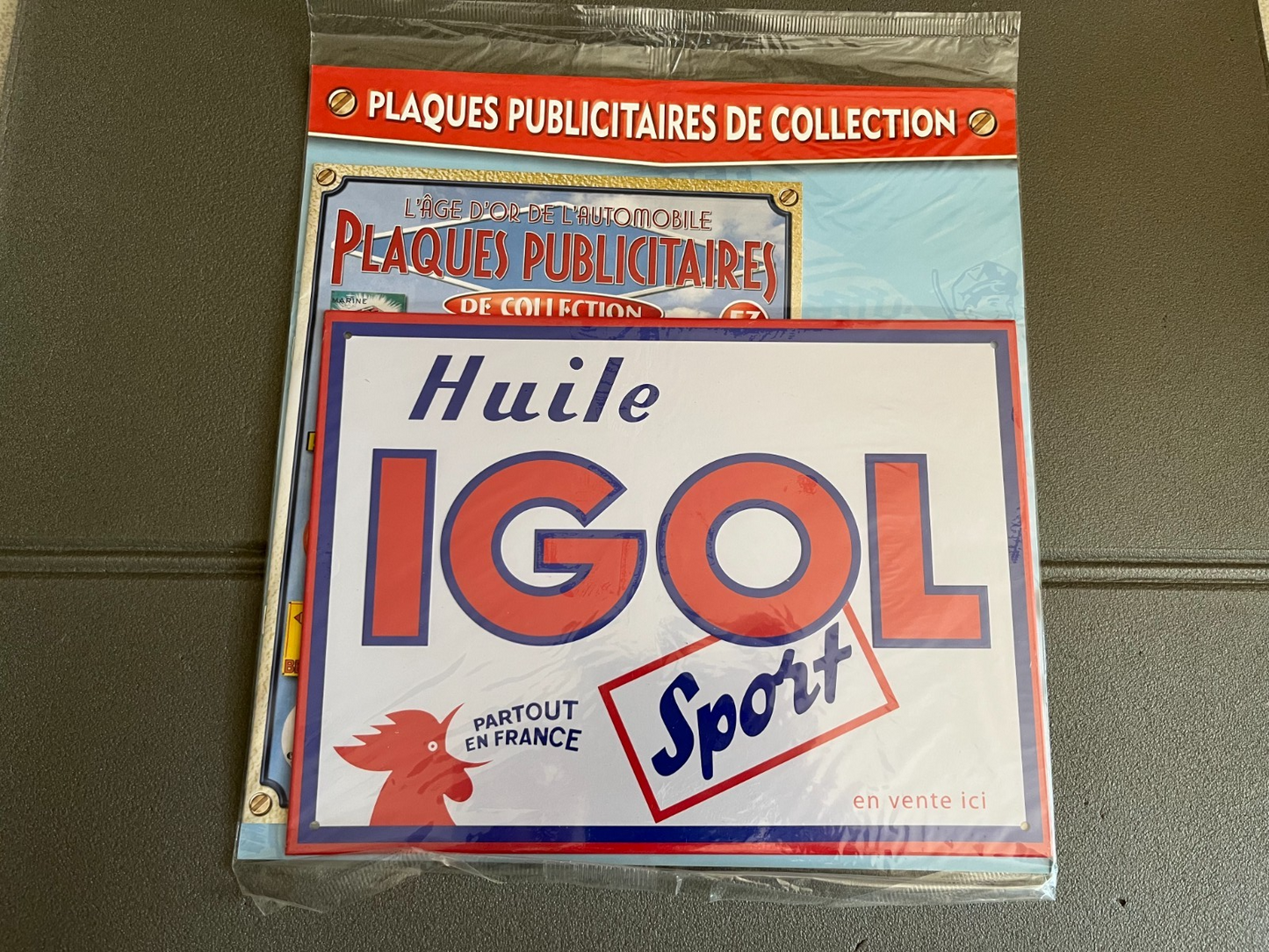 Plaque Métal Voiture Automobile Publicitaire Collection Huile Igol