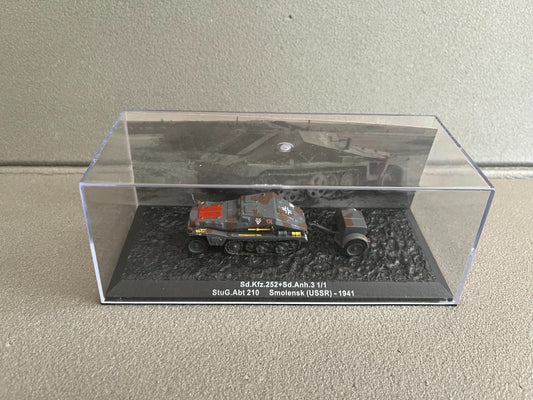 Miniature Militaire Char Tank Blindé Sd.Kfz.252 + Sd.Anh.3 1/1 1941 Altaya 1/72
