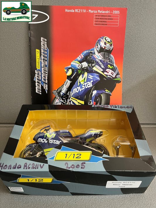 Moto GP miniature Honda RC211V Melandri 2005  Altaya au 1/12