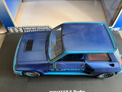 Voiture miniature Renault 5 Turbo Metallic Blue Universal Hobbies 4521 au 1/18