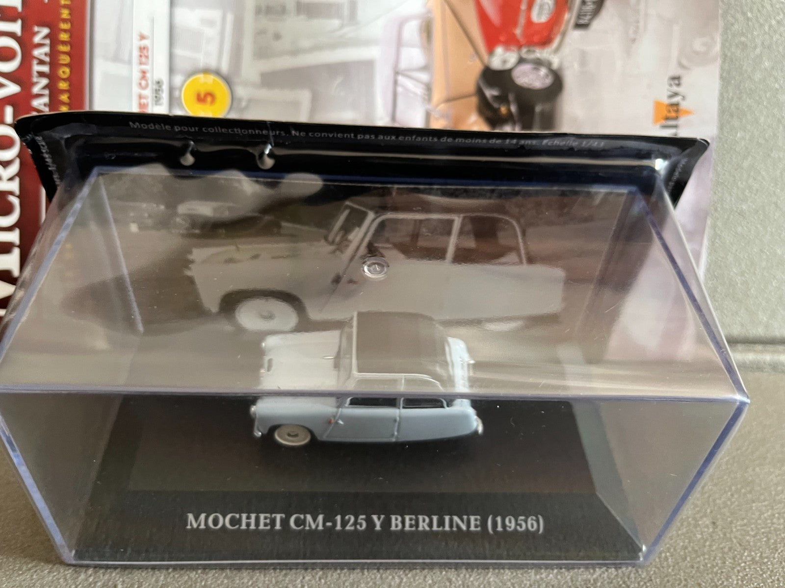 Voiture Miniature Mochet CM-125Y Berline 1956 Micro-Voitures D'Antan Altaya 1/43