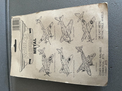 Ancien Avion miniature Militaire de Combat Métal Zero Fighter Pyragric REF 118