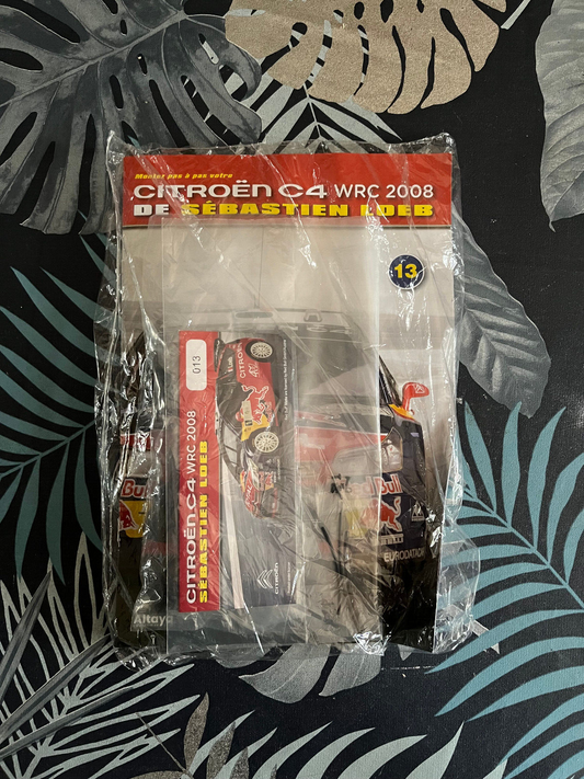 Voiture miniature Maquette Rallye Citroen C4 WRC 2008 Loeb N 13 Altaya 1/8