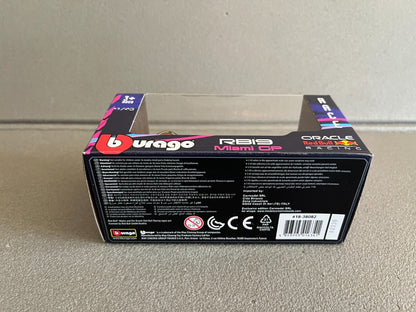 Voiture miniature Collection Formule 1 F1 Red Bull RB19 Miami Burago au 1/43