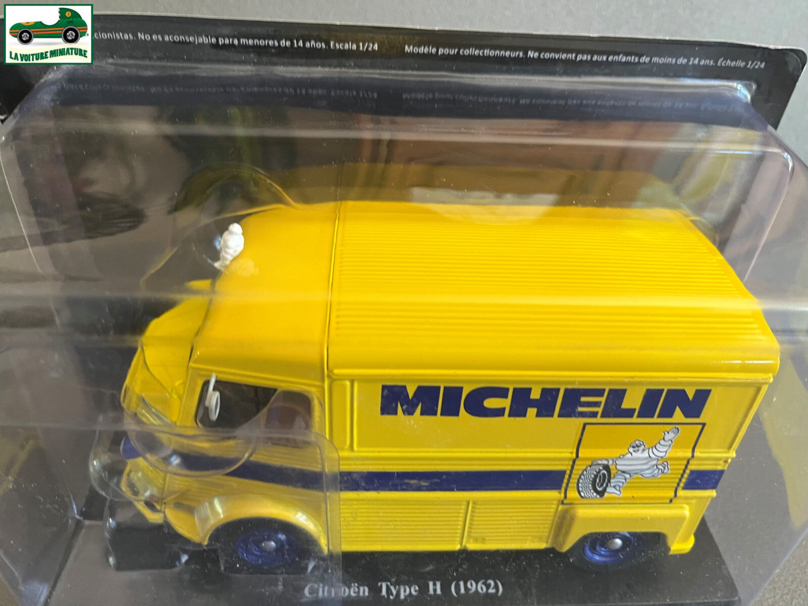 Voiture miniature Camion Citroen Type H 1962 Michelin Test Hachette 1/24