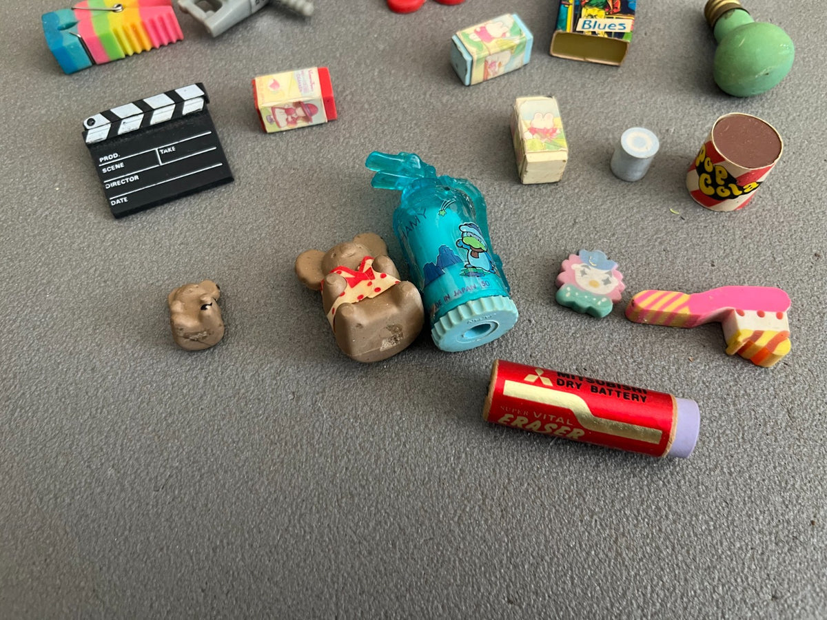 Vintage Lot de Gomme Collection 1980
