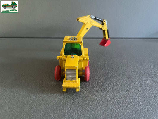 Ancienne Miniature Voiture Muir Hill Tractopelle Matchbox Super Kings 1984 Epave