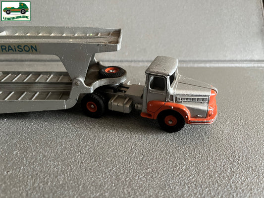 Ancienne Miniature Camion Tracteur Unic Dinky Supertoys Transporteur France