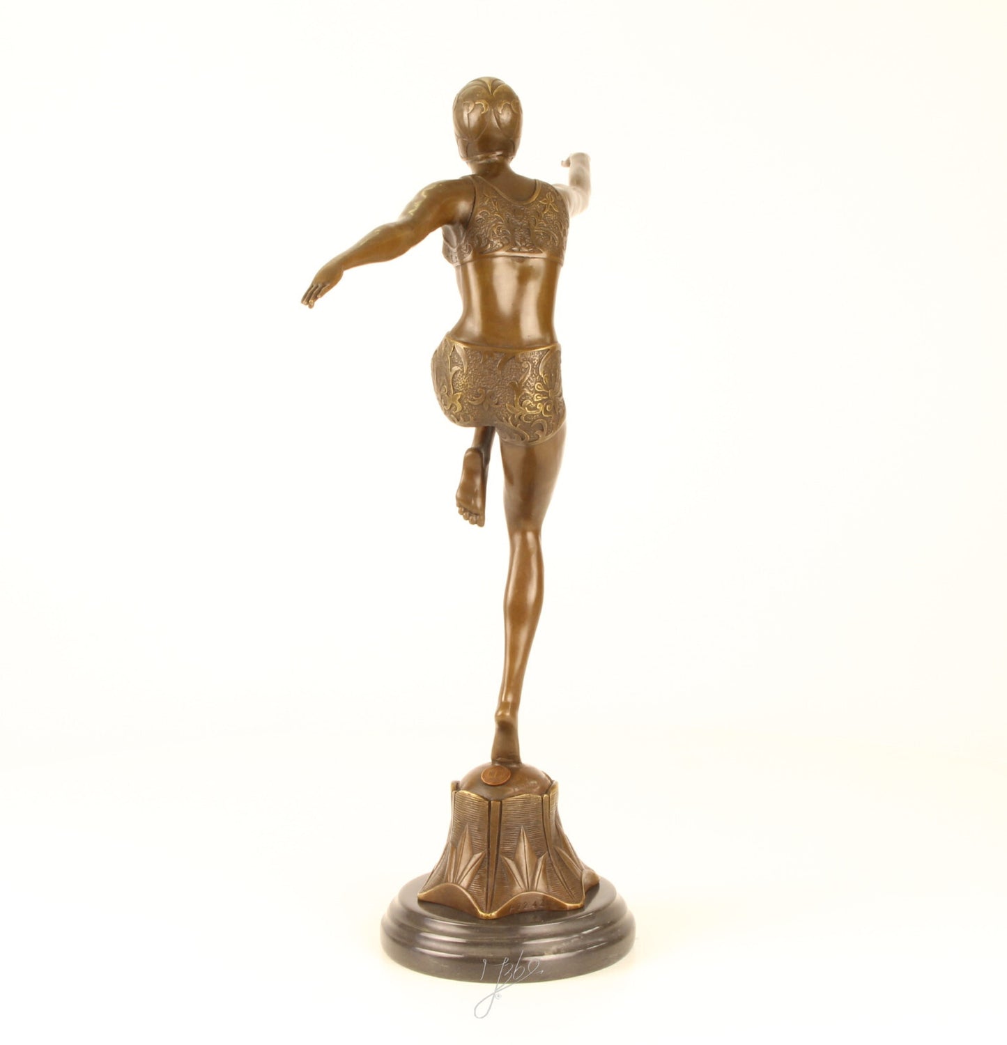 Statue Sculpture Bronze Art Déco Nouveau Danseuse Avec Brio DSBJ-25 Moderne