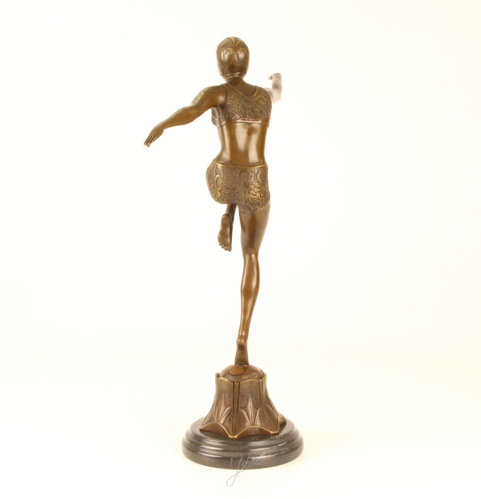 Statue Sculpture Bronze Art Déco Nouveau Danseuse Avec Brio DSBJ-25 Moderne