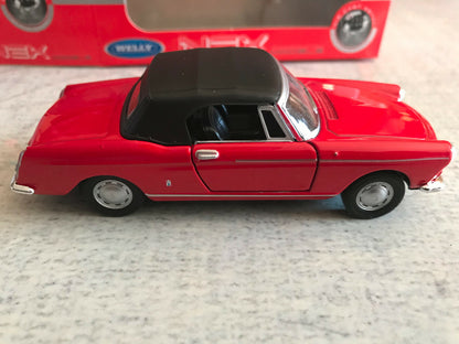 Voiture miniature Peugeot 404 Cabriolet Cabrio Welly 1/34 - 1/36 - 1/39