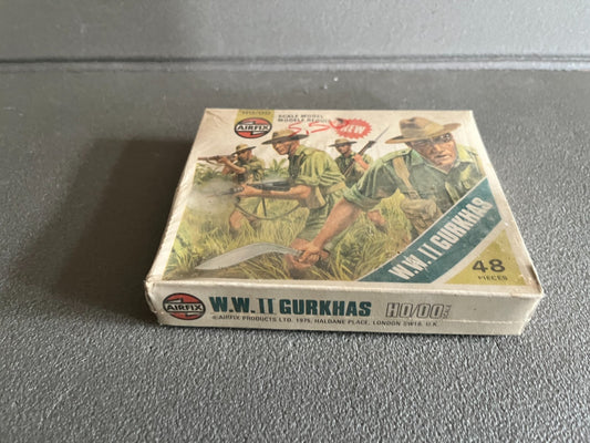 Maquette Militaire Figurine Soldat HO/OO Airfix WWII Gurkhas 1/72