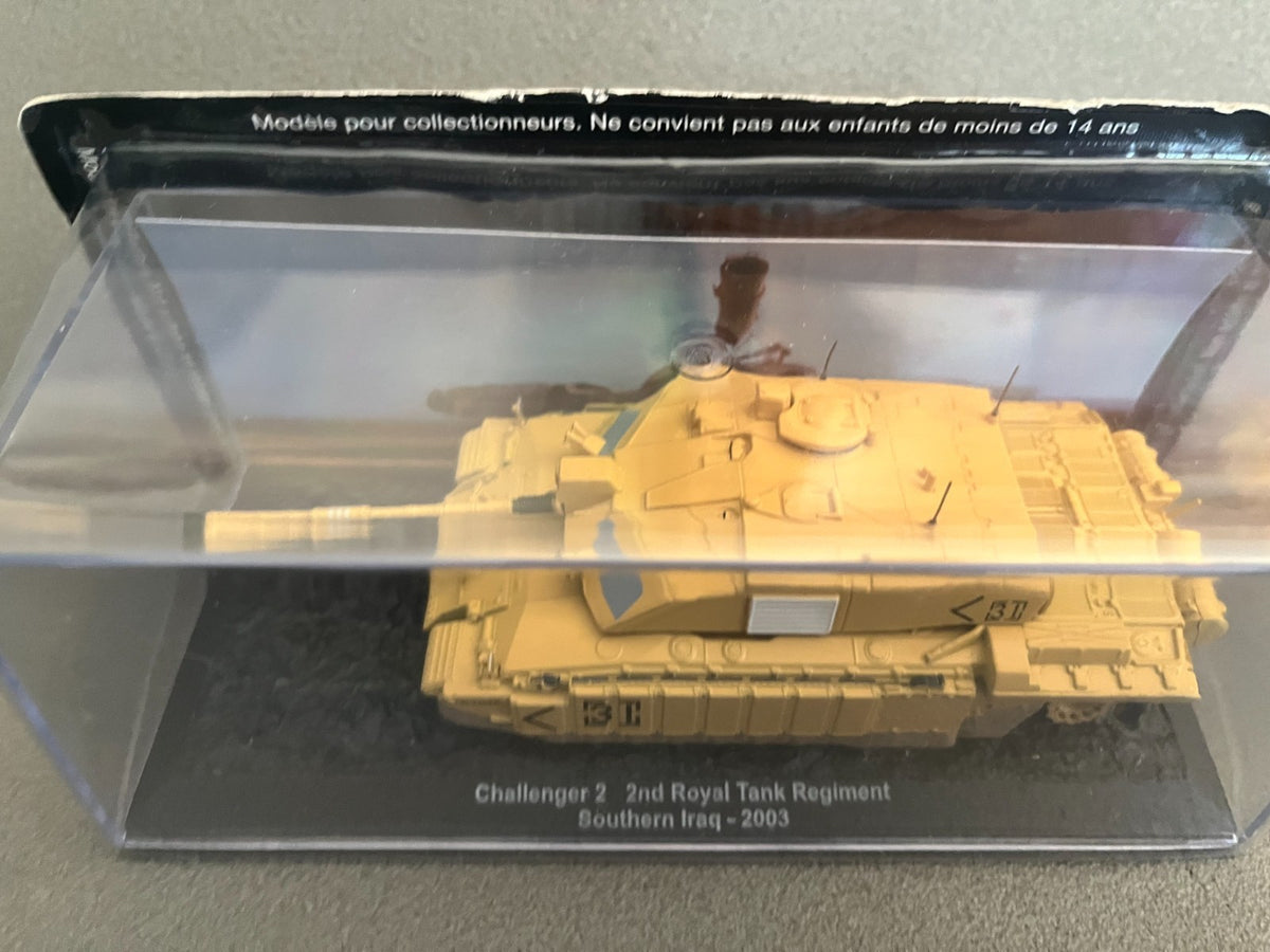Miniature Militaire Char Tank Blindé Challenger 2 Southern Iraq 2003 Altaya 1/72