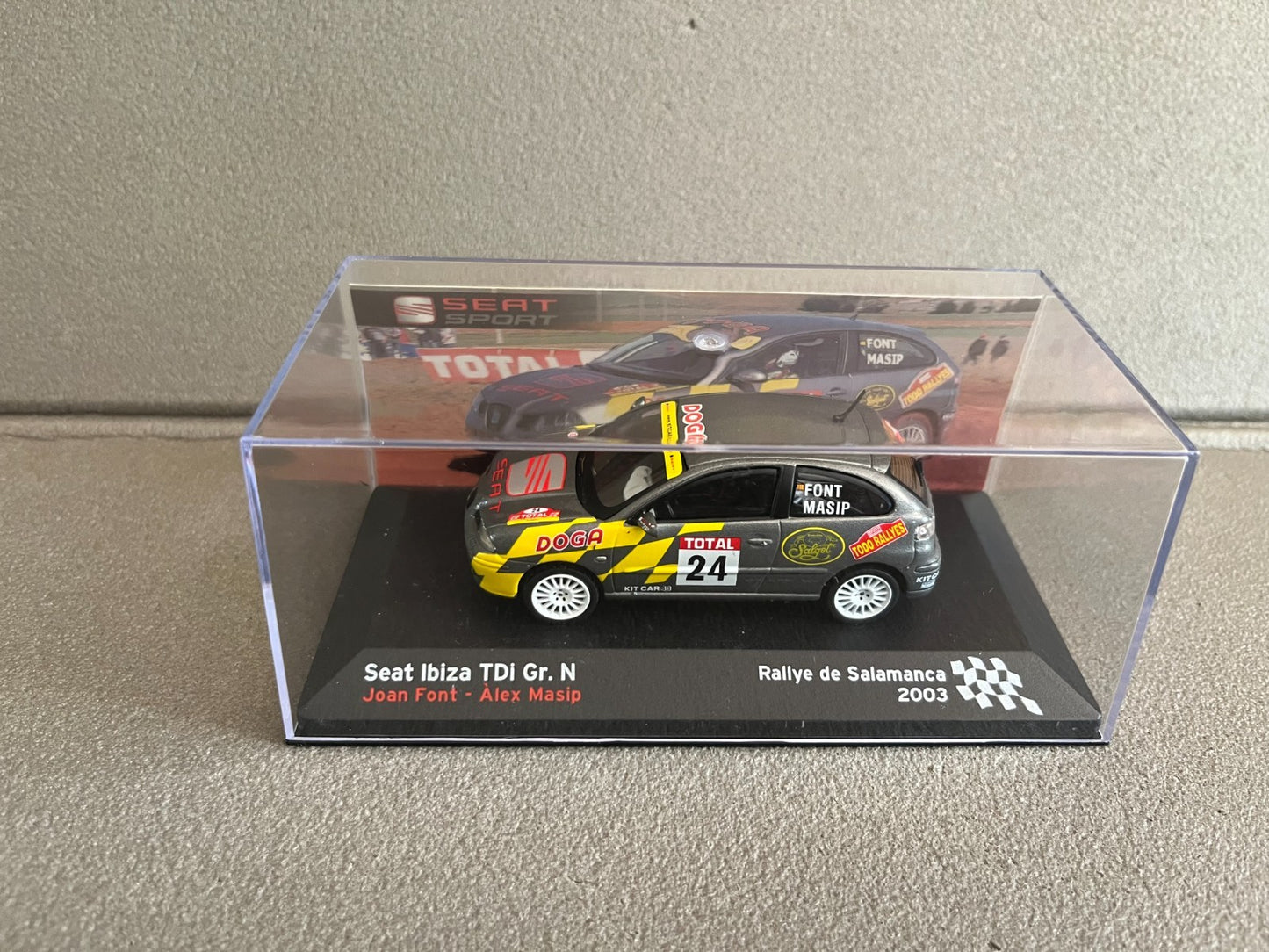 Voiture Miniature Seat Ibiza TDI Gr. N Rallye de Salamanca 2003 au 1/43