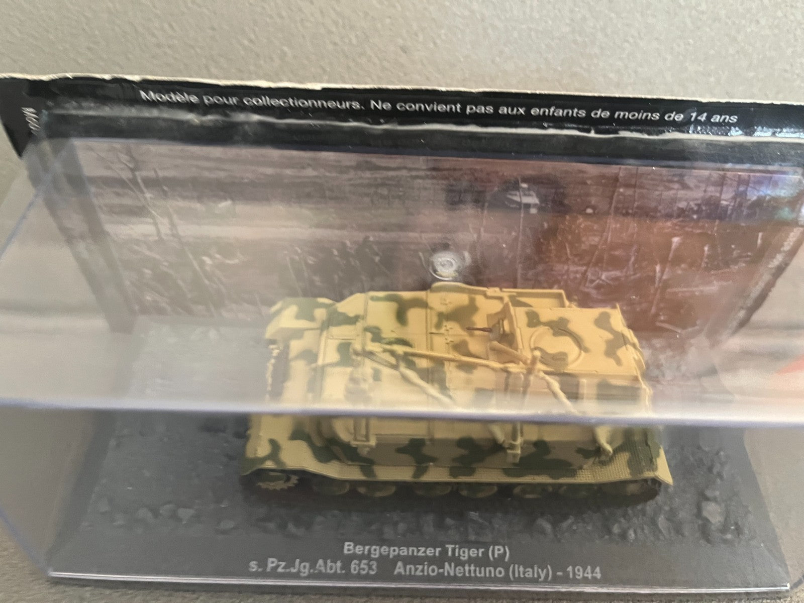 Miniature Militaire Char Tank Blindé Bergepanzer Tiger Italy 1944 Altaya 1/72