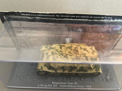 Miniature Militaire Char Tank Blindé Bergepanzer Tiger Italy 1944 Altaya 1/72