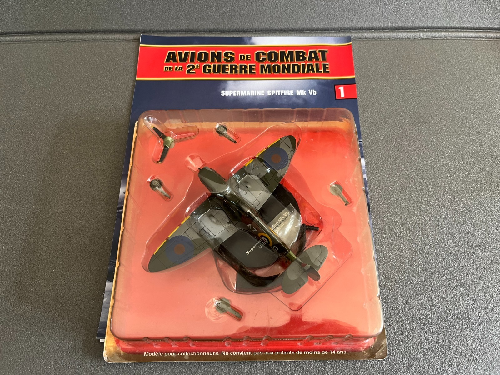 Avion miniature Militaire 2e Guerre Supermarine Spitfire Mk Vb Altaya 1/72