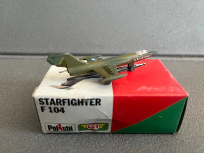 Ancien Avion miniature Militaire Starfighter F 104 Club 33 Polistil 1976