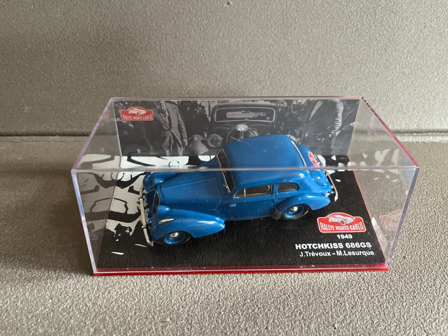 Voiture Miniature Hotchkiss 686GS 1949 Trévoux Rallye Monte Carlo au 1/43