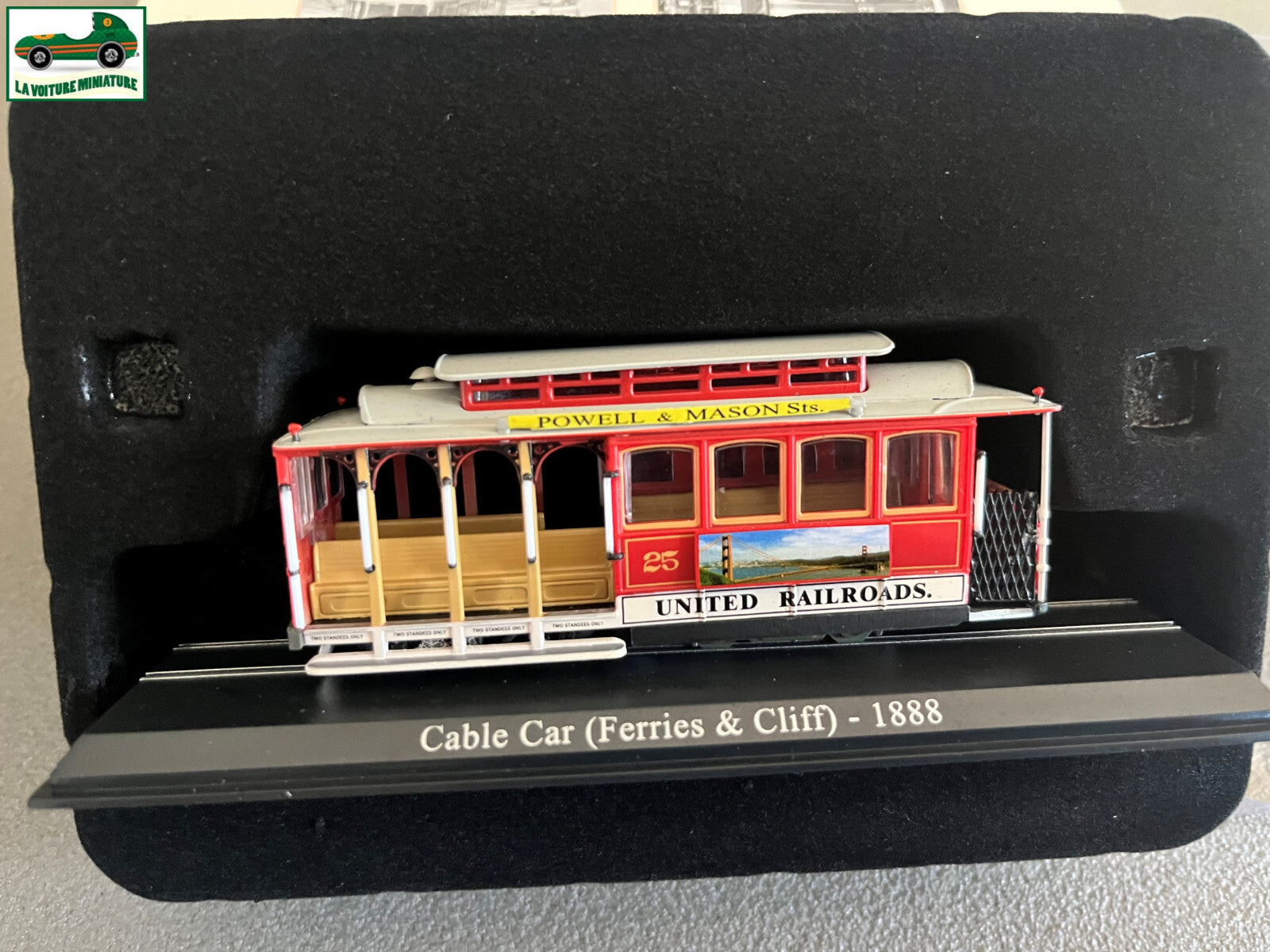 Voiture Miniature Tramway Cable Car Ferries & Cliff 1888 Ixo Atlas au 1/87