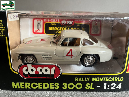 Ancienne Voiture miniature Mercedes 300 SL Rallye Monte Carlo CB Car au 1/24