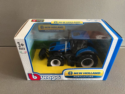 Voiture miniature Tracteur Agricole New Holland T7 315 1/32 Burago