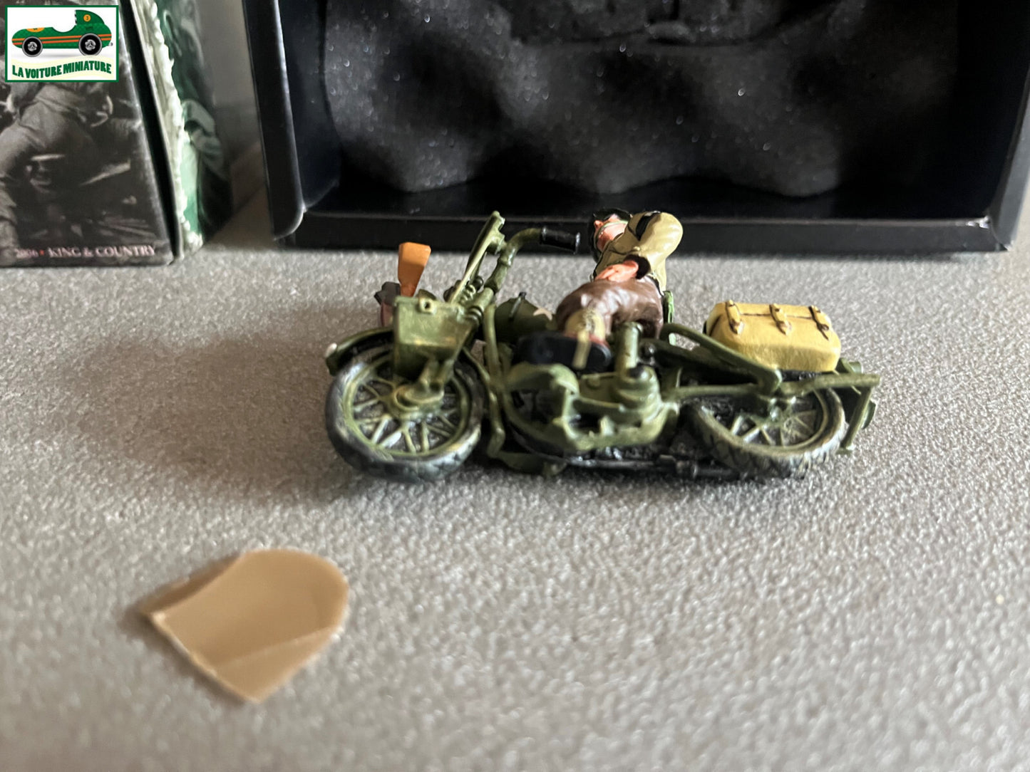 Miniature Militaire King & Country Moto Police US WWII Plomb 1/30 DD41