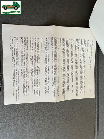 Ancien Documentation Automobile Communiqué Presse Rootes Motors Singer Photo