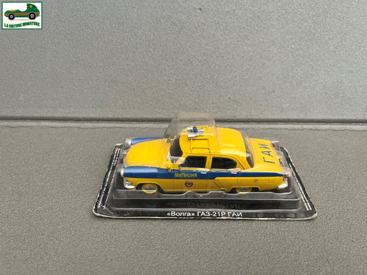 Voiture Miniature Volga M21 Police Ixo DeAgostini URSS Pays Est Russie 1/43